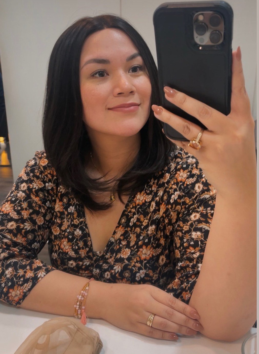 Abby Asistio in her custom HEADS human hair wig